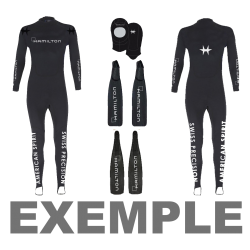 Marquage sur combi de plongée