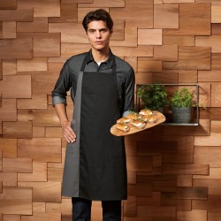 Tablier à bavette bicolore