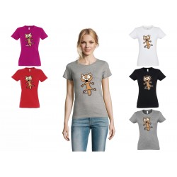 Tee-shirt Chat Spaventata...